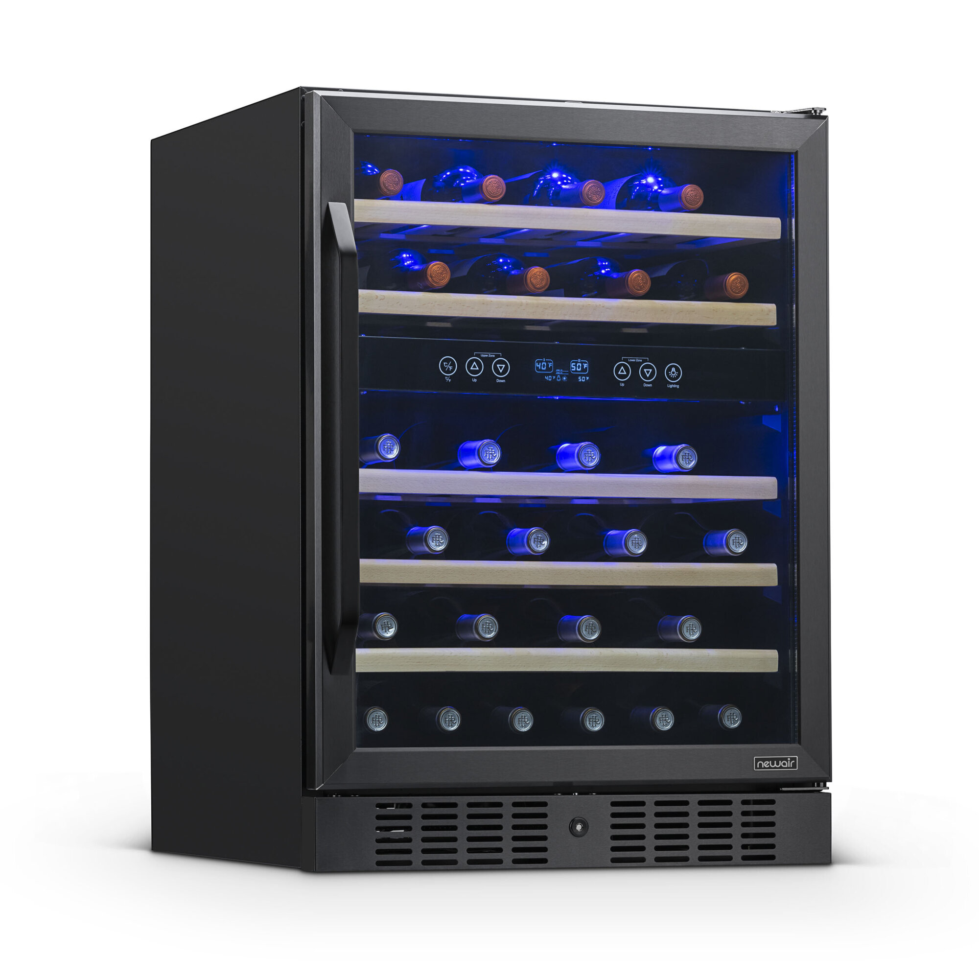 Newair Wine Fridge in Black Stainless Steel, , Model# NWC046BS00